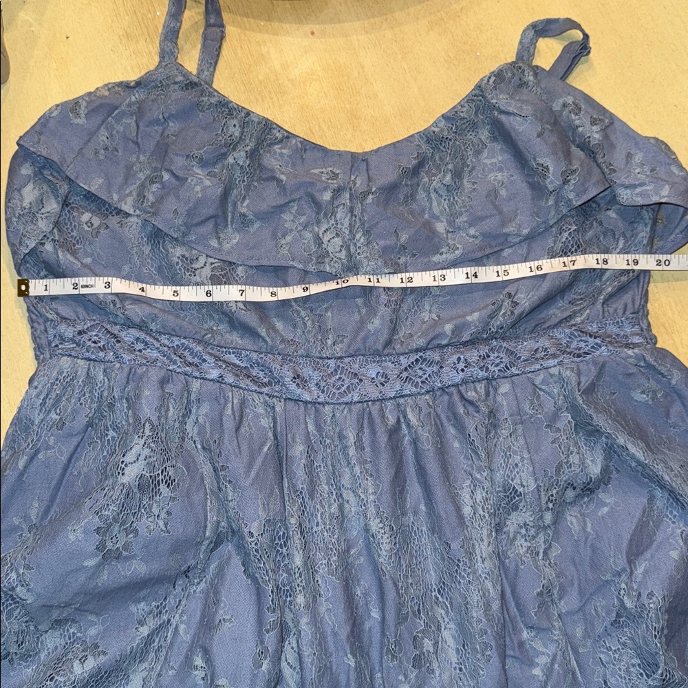 torrid Light Blue Floral Lace Maxi Dress - Picture 14 of 16